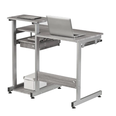 Complete Computer Workstation Desk Gray - Techni Mobili - Image 11