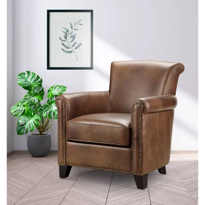 Harley Leather Armchair - Abbyson Living