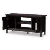 Marley Modern And Contemporary Finished TV Stand For TVs Up To 47" Dark Brown - Baxton Studio