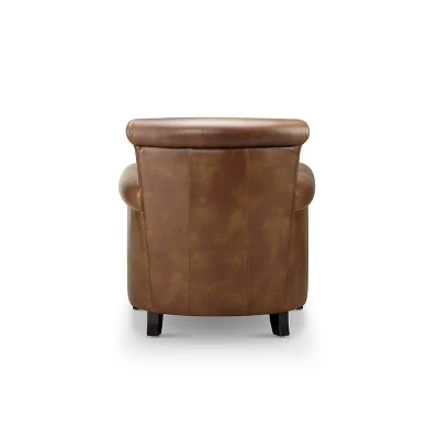 Harley Leather Armchair - Abbyson Living - Image 3