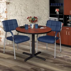 Cain Round X Base Breakroom Table - Regency