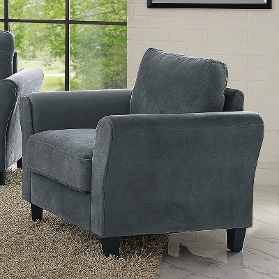 Willow Microfiber Chair With Rolled Arms - Lifestyle Solutions - Image 3