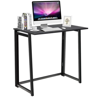 Costway Foldable Computer Desk Home Office Laptop Table Writing Desk Study Table Natural/White/Brown/Black - Image 10