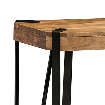 Alaterre Furniture Ryegate Metal And Wood TV Stand For TVs Up To 55" Natural Brown