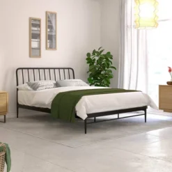 Kairosis Curved Metal Bed Frame - RST Brands