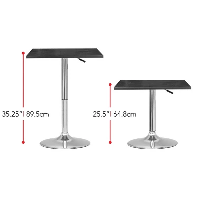 Adjustable Height Square Bar Table - CorLiving - Image 2