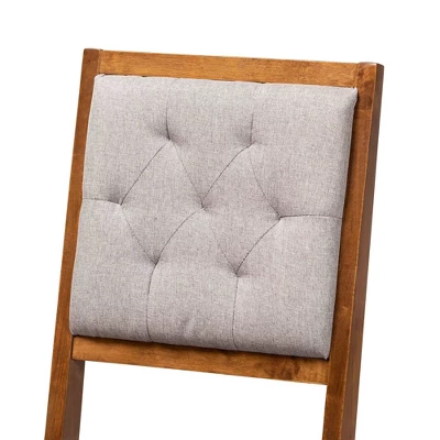 2pc Gideon Wood Dining Chair Set - Baxton Studio - Image 3