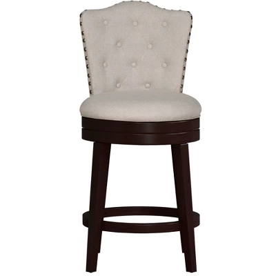 Edenwood Swivel Counter Height Barstool Cream - Hillsdale Furniture - Image 2