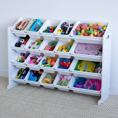 Cambridge Extra Large Toy Storage Organizer With 20 Storage Bins White - Humble Crew - Image 8