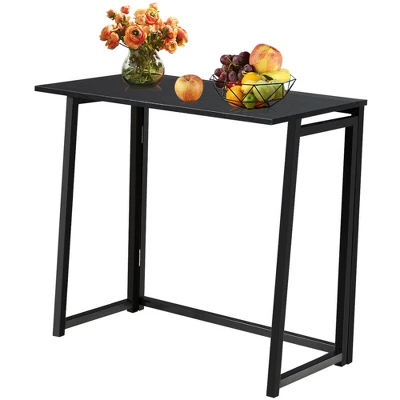 Costway Foldable Computer Desk Home Office Laptop Table Writing Desk Study Table Natural/White/Brown/Black - Image 5