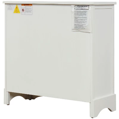 Modernluxe Dining Room/Living Room Storage Cabinet With Two Drawers And Four Classic Rattan Basket-Rustic - Image 7