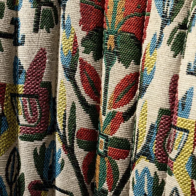 Bernarda Living Room Armless Accent Chair With Floral Pattern | Karat Home-FLORAL - Image 7