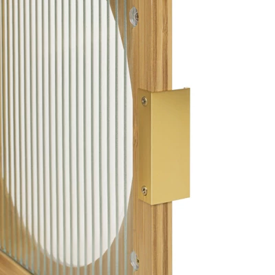 Aash 22.05"H*15.75"W*15.35"D Bamboo Bedside Table With Storage,Bamboo Nightstand With 1 Door And Adjustable Inner Shelves-The Pop Home - Image 7