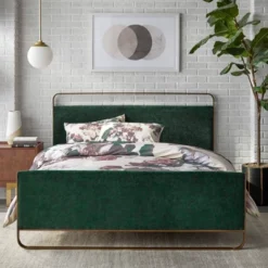 Queen Doreen Upholstered Bed - Angelo:HOME