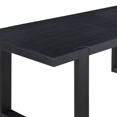 Yves Counter Height Dining Table Charcoal - Steve Silver Co. - Image 3