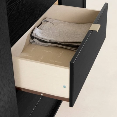 Hype Door Chest With 5 Drawers Black Oak/Faux Carrara Marble - South Shore - Image 4