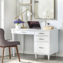 Ana Work Study Desk With Drawers - Lifestorey