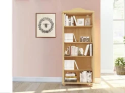 RealRooms Chester 5 Shelf Open Bookcase