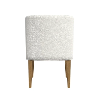 Upholstered Dining Chair Cream Boucle - HomePop - Image 3