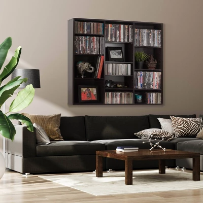 Oskar 540 Wall Mounted Media Storage Cabinet Espresso - Atlantic - Image 3