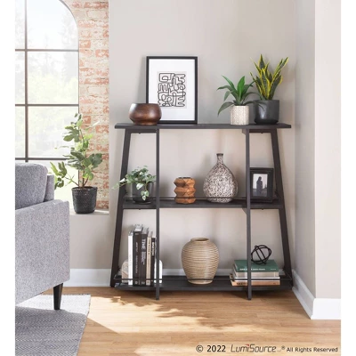 41" Converge 3 Shelf Vertical Bookcase - Lumisource - Image 7