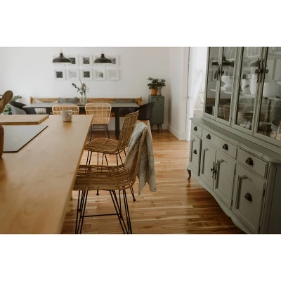 2pk Stool Balka Rattan Counter Height Barstool Rattan/Black - South Shore - Image 6