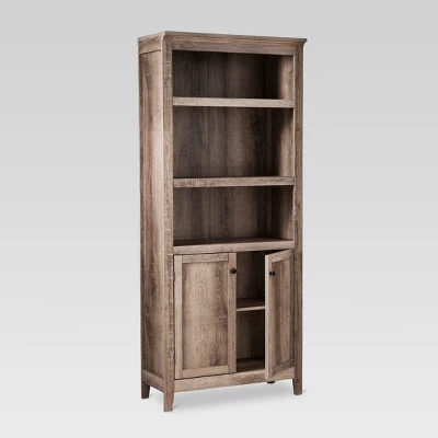 72" Carson 5 Shelf Bookcase With Doors - Threshold - Image 7