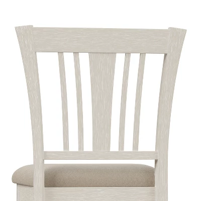 Pebblebrook Wood Slat Back Counter Height Stool White Wire Brush - Hillsdale Furniture - Image 9