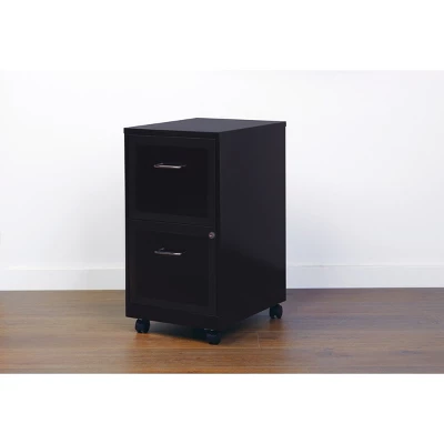 Space Solutions 18" Deep 2 Drawer Mobile Letter Width Vertical File Cabinet - Image 7