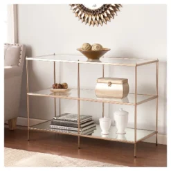 Southern Enterprises Benton Console Table Copper - Aiden Lane
