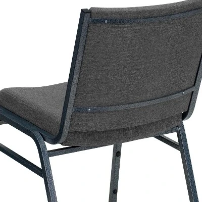 Flash Furniture HERCULES Series Heavy Duty Gray Fabric Stack Chair - Image 4