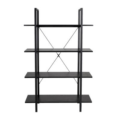 Modern Industry Metal/Wooden 4 Tier Bookcase With Shelves - Glitzhome - Image 4