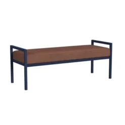 Modern Meta Bench Spice Velvet - HomePop