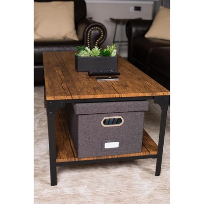 Internet's Best Collapsible File Box Storage Organizer With Lid - 1 Pack - Charcoal - Image 5