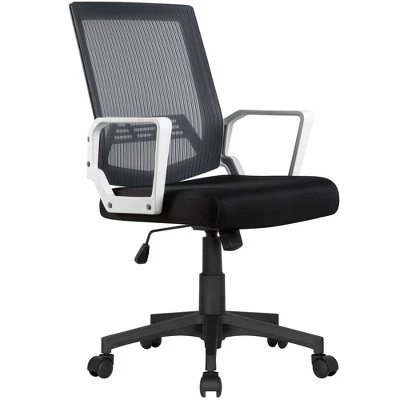 Yaheetech Adjustable Mid-Back Office Chair Computer Chair With Wheels - Image 8