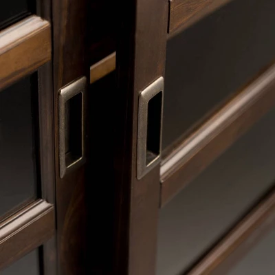 40" Portland Medium Storage Cabinet Mahogany Brown - WyndenHall - Image 3