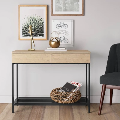 Loring Console Table Vintage Oak - Thresholdâ˘