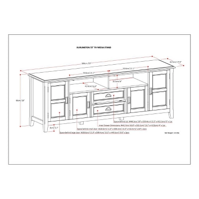 Portland TV Stand For TVs Up To 80" - WyndenHall - Image 7