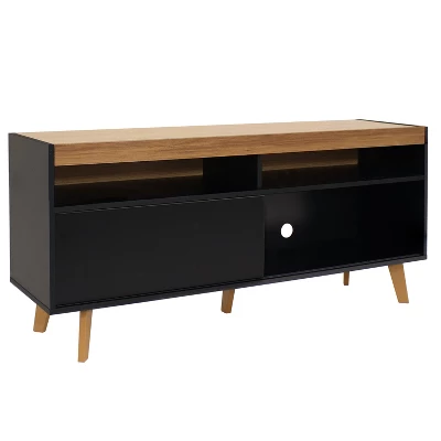 Sunnydaze Decor Sunnydaze Indoor Mid-Century Modern TV Stand Console With Storage Cabinet And Shelves For 58" TV - Image 13