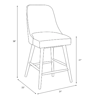 Sherrie Counter Height Stool In Pattern - Skyline Furniture - Image 7