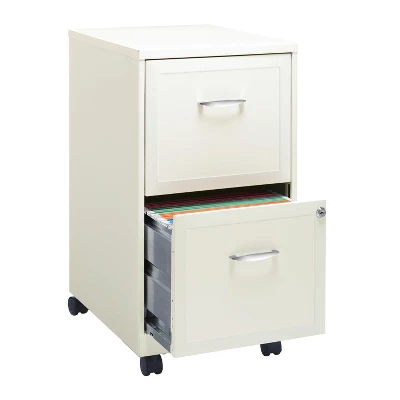 Space Solutions 18" Deep 2 Drawer Mobile Letter Width Vertical File Cabinet - Image 2