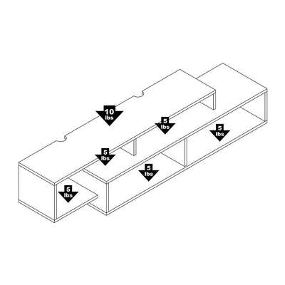 Modern Wall Mounted Media Console And Storage Shelf - Prepac - Image 11
