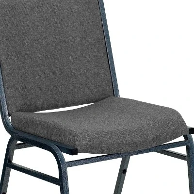 Flash Furniture HERCULES Series Heavy Duty Gray Fabric Stack Chair - Image 5