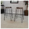 Set Of 2 29" Winston Barstools Elm/Black - Carolina Chair & Table