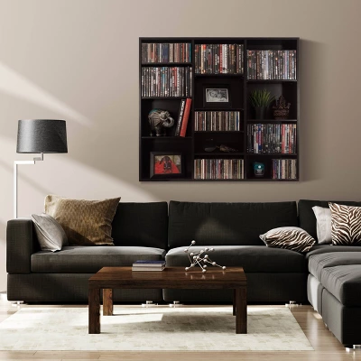 Oskar 540 Wall Mounted Media Storage Cabinet Espresso - Atlantic - Image 2