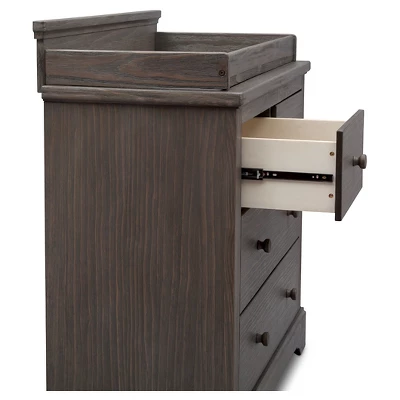 Simmons Kids' SlumberTime Paloma 4 Drawer Dresser With Changing Top - Rustic Gray - Image 4