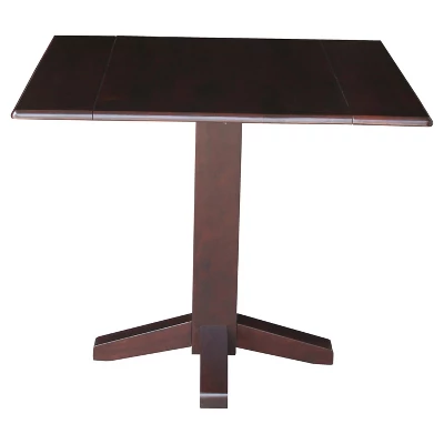 36" Sanders Square Dual Drop Leaf Dining Table - International Concepts - Image 14