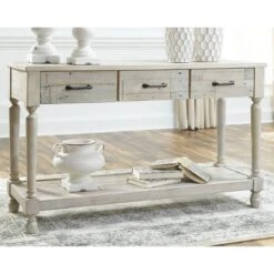 Shawnalore Sofa/Console Table Whitewash - Signature Design By Ashley