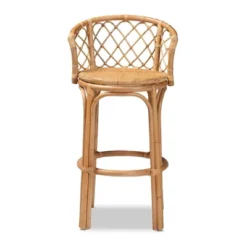 Orchard Rattan Barstool Natural/Brown - Bali & Pari