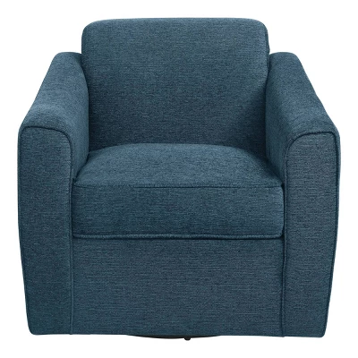 Cassie Swivel Arm Chair Navy - OSP Home Furnishings